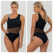 NEBBIA One Shoulder Sporty plavky černá 559